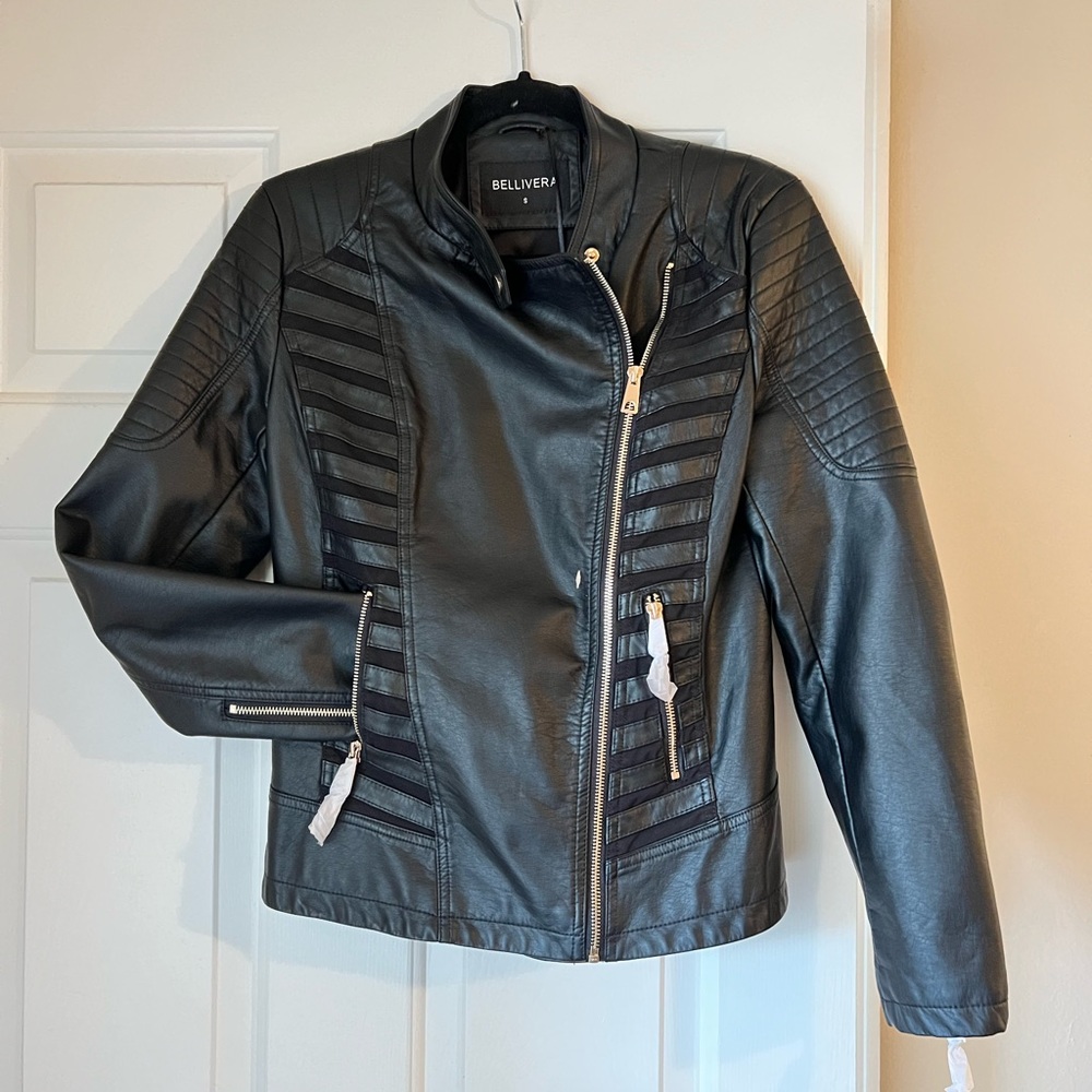 Faux Leather Moto Jacket